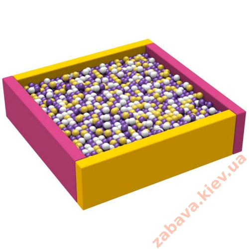 Детские сухие бассейны Квадратный 2 ПВХ из вторичного поролона Кидиго