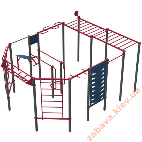 Спортивный комплекс WorkOut 4 на площадку ✅ хорошие характеристики Спортивный комплекс WorkOut 4 на площадку ✅ хорошие характеристики