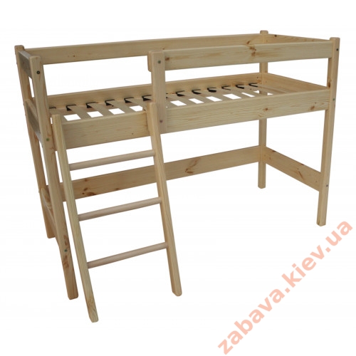 Двоярусне ліжко горище з сосни 122 см