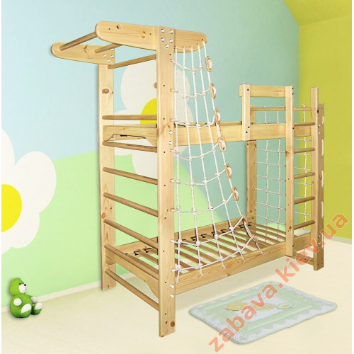 Ясень  Двухэтажная кровать для подростков + спортивный уголок