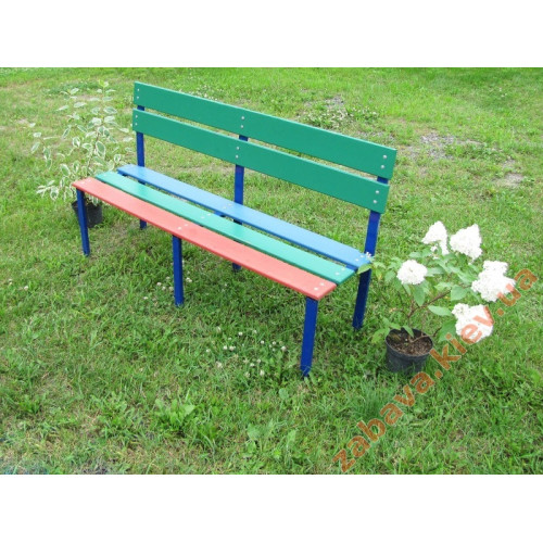 Лавочка со спинкой-3 уличная 150смх40см