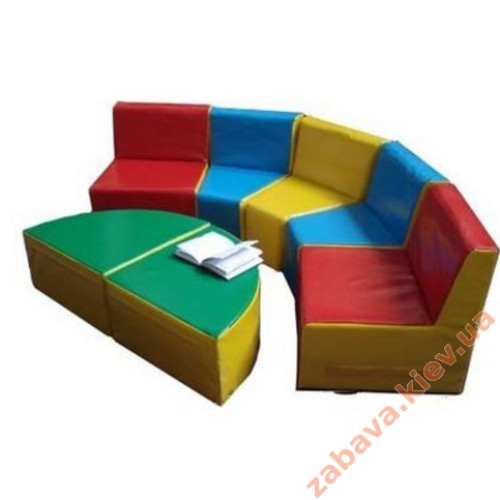Комплект мягкой игровой мебели "Уголок" в игровую зону ✅