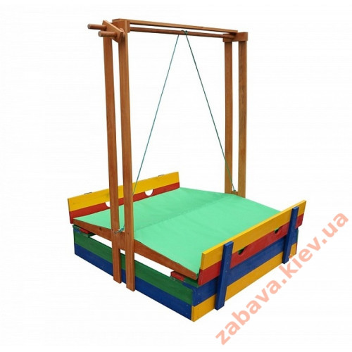 Дитяча пісочниця з кришкою накриттям "Артемон-2" із тентом кольорова купити за ціною 10 780 грн. Дитяча пісочниця з кришкою накриттям "Артемон-2" із тентом кольорова купити за ціною 10 780 грн.