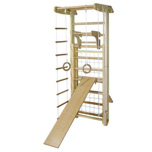 Спортивный Уголок ТРАНСФОРМЕР СОСНА с двусоставной сеткой, турником и простой доской (полный) ✅ хорошие характеристики Спортивный Уголок ТРАНСФОРМЕР СОСНА с двусоставной сеткой, турником и простой доской (полный) ✅ хорошие характеристики