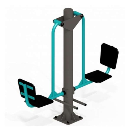 Вуличний металевий тренажер подвійний Вуличний металевий тренажер подвійний