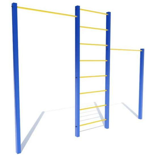 Турник для улицы двойной с лестницей