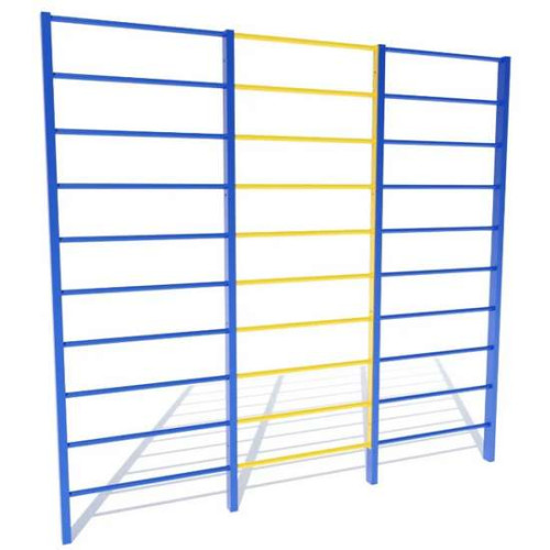 Уличная шведская стенка тройная Уличная шведская стенка тройная