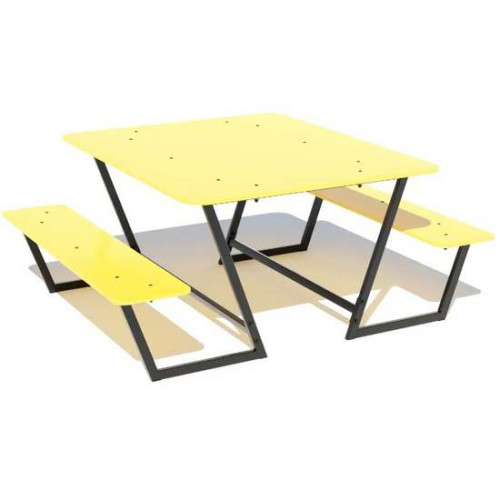 Столик со скамейками 150-120см Столик со скамейками 150-120см