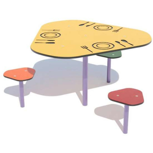 Столик со стульчиками на улицу для площадки Столик со стульчиками на улицу для площадки