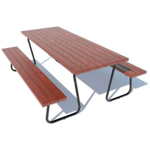 Стол со скамейками уличный 210см Стол со скамейками уличный 210см