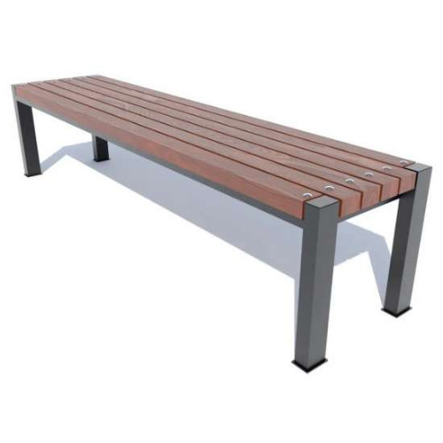 Уличная парковая скамейка "Двойная линия" Уличная парковая скамейка "Двойная линия"