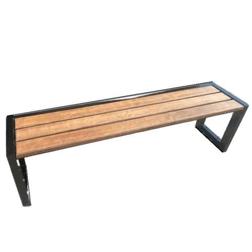 Уличная лавочка без перил и без спинки для парков Уличная лавочка без перил и без спинки для парков