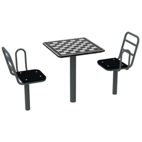 Уличный Шахматный стол со спинкой на площадку