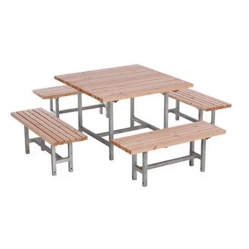 Стол деревянный уличный и лавочки Стол деревянный уличный и лавочки