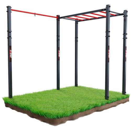 Лестница уличная горизонтальная с турником для подтягиваний K-Sport