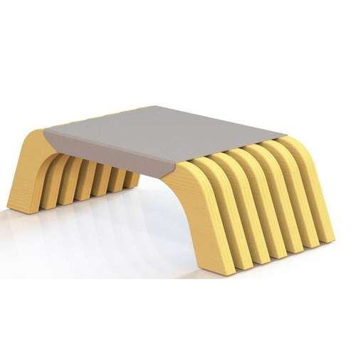 Вулична дерев'яна фітнес лавка