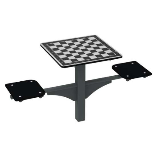 Игровой уличный Шахматный стол цельный с сиденьями