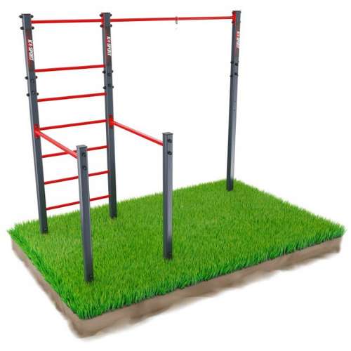 Уличная лестница с брусьями и турником Уличная лестница с брусьями и турником