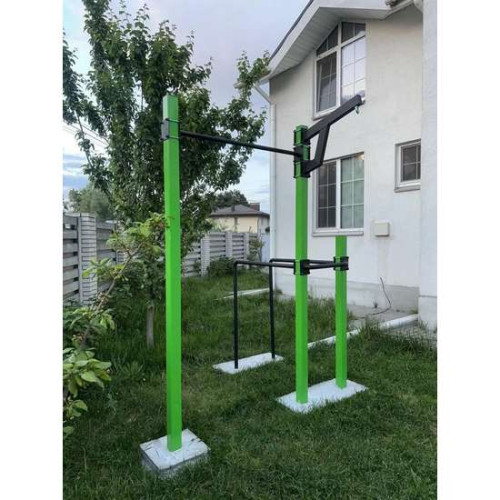 Турнік вуличний з брусами S-6-3 з тримачем для груші