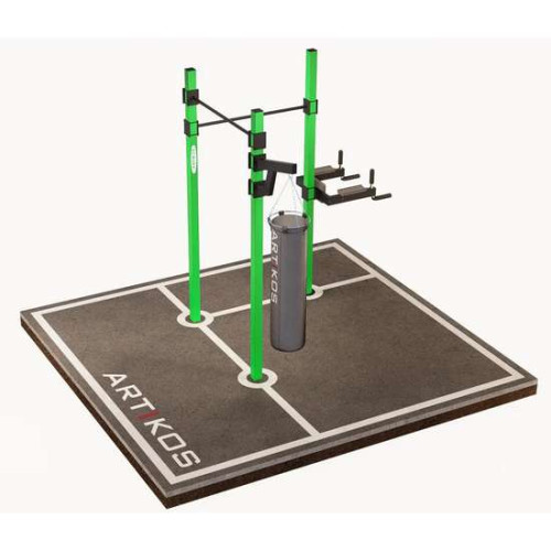 Турнік вуличний подвійний з брусами S-8