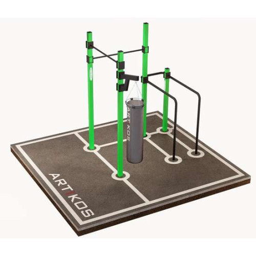 Турнік вуличний подвійний з брусами S-9 