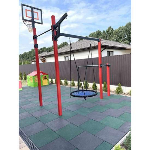 Вуличний спортивний комплекс ARTIKOS K-2 з гойдалкою гніздо – спортивне обладнання і тренажери