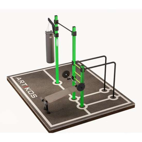 Турнік вуличний з брусами S-6-2 