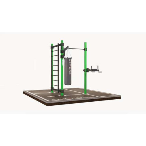 Вуличний спортивний комплекс XL-2 з брусами та кріпленням для груші