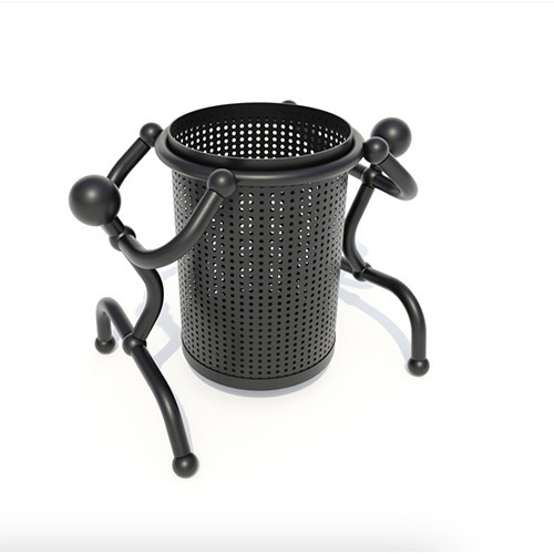 Современная мусорка с человечками