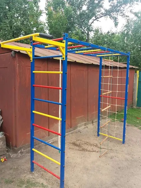 детские турник и брусья уличные подросткам для частного дома